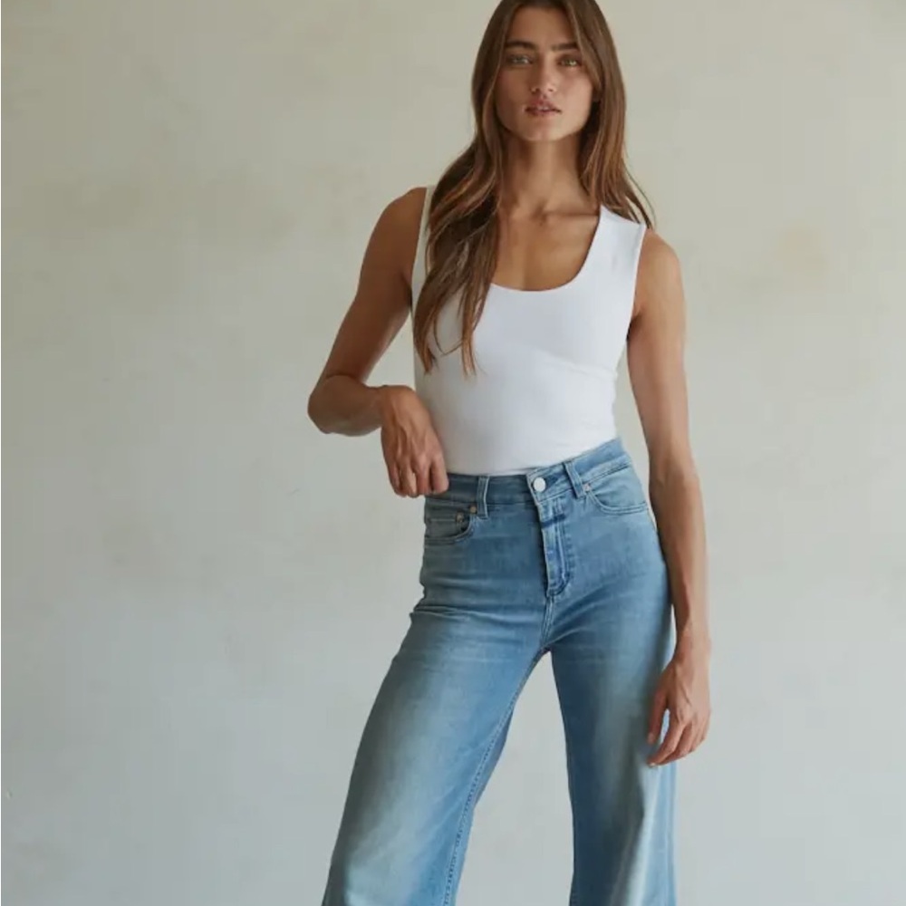By Together Double Layered Seamless Top White